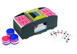 Automatic Card Shuffler- Playing Card Uno Texas Poker Two Deck - £10.26 GBP