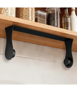 Paper Towel Holder under Cabinet, Black, Adhesive &amp; Wall Mount, under Co... - $266.72 MXN