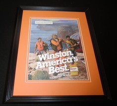 1985 Winston Cigarettes Framed 11x14 ORIGINAL Vintage Advertisement - $34.64