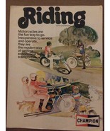 1975 Champion Spark Plug Motorcycle Original Factory Sales Brochure - $16.27 CAD