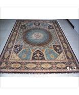 9&#39; x 12&#39; Iranian Qum Silk Rug Carpet Handmade Hand Knotted Oriental Pers... - $5,500.00