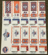 2015 MLB NEW YORK METS POSTSEASON TICKETS ($8) EACH - $8.00