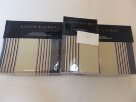 Ralph Lauren Saranac Peak Corbet Stripe 4P King Sheet Set - £181.82 GBP
