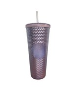 Starbucks Studded Tumbler Silver Platinum Cold Cup 2019 Holiday 24 Oz Venti - £21.92 GBP