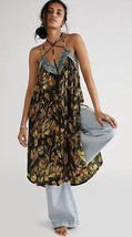 Free People Garden Party Cotton Blend Knit Dress In Black Combo - $108.87