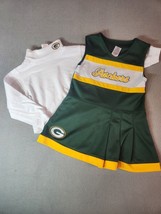 Green Bay Packers Cheerleader Cheer Dress Toddler Girls 3T Green Yellow ... - £20.09 GBP