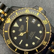  A+ Vintage TAG HEUER 1000 980.029 Two Tone Gold Submarine Dive Watch - £938.71 GBP