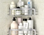 Corner Shower Caddy, Adhesive Wall Mounted Bathroom Corner Shower Shelf ... - £31.87 GBP