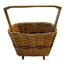 Large Handmade Wooden Market Basket on Two Feet – The Bow Tique Buffalo MO – Stu - $934.70 MXN