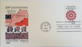 FDC 200th Anniversary of Diplomatic Relations USA-Morocco Washington DC Jul 1987 - £7.86 GBP