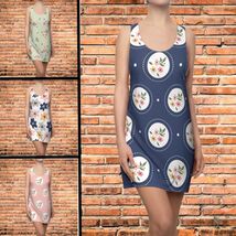 Colorfull Cute Polka dots and Floral and Racerback Short Dress Beach - $39.99+