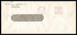 1943 US Ad Cover - Smith Oil &amp; Refining Co, Rockford, Illinois, Meter G12  - £2.22 GBP