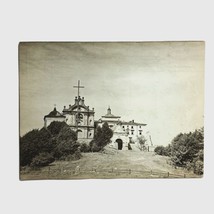 Holy Cross Church Poland Monastery Abbey Postcard Black &amp; White Vintage - £7.72 GBP