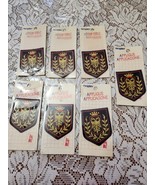 Wrights Crested Eagle Patch Applique Vintage Imperial Black Lot  of 7 Ne... - $352.44 MXN