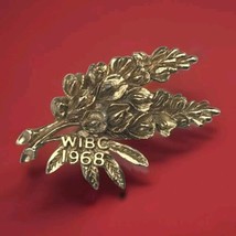 WIBC 1968  Vintage Pin Brooch Womens Bowling 60s - $11.95