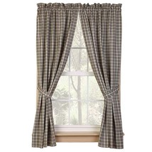 Farmhouse window curtains with tiebacks - $52.00