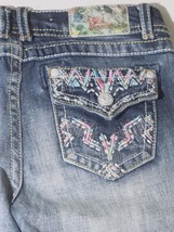 Grace in LA Girls Boot Cut Thick Stitch Designer Denim Jeans Size 16 x 29 - £23.64 GBP