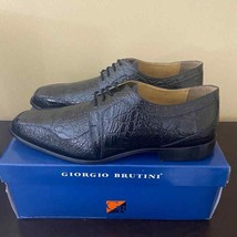 Giorgio Brutini Men&#39;s Heft Derby Shoes Croco Print - £33.18 GBP