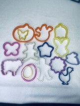 Vtg Lot 15 Cookie Cutters Silhouette Med to Lg Holidays Easter Butterfly ghost - £7.32 GBP