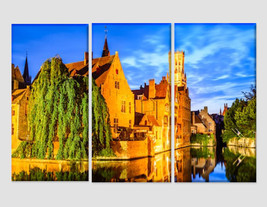 Bruges Belgium Architecture Canvas Print Bruges Wall Art Belgium Photography Can - £39.17 GBP
