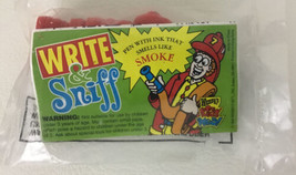 Wendy&#39;s Kids Meal Toy Write &amp; Sniff Fireman Pen Vintage 1994 Smoke Scent Ink  - £10.08 GBP