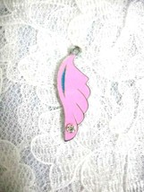 PRETTY IN PINK ENAMEL CELESTIAL ANGEL WING WITH CRYSTAL PENDANT ADJ NECK... - €3,44 EUR