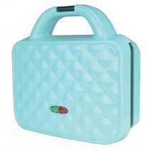 Brentwood Couture Purse Non-Stick Dual Waffle Maker in Blue with Indicator Ligh - £56.56 GBP