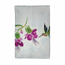 Betsy Drake Purple Hummingbird Kitchen Towel - £23.73 GBP