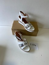 Taramis Sandalias con Cuña En Blanco UK 6.5 (F374) - $43.89