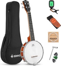 Stringed Instruments For Adult Beginners: Donner Banjolele 4, Inch Sapele. - £99.70 GBP