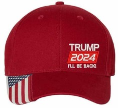 Trump 2024 I&#39;ll Be Back President United States USA300 Embroidered Trump... - £19.13 GBP