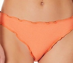 No Boundaries ~ XL (15-17) ~ Lettuce Edge ~ ORANGE METALLIC ~ Bikini Swi... - £11.81 GBP