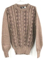 Rare VTG Mens Sweater  Indeed for Hilton M NWT 1970s  Acrylic LS Intarsi... - $87.32