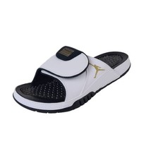 Nike Jordan HYDRO  XI Retro  Black White Gold FN2452 170 Slide Sandals Men SZ 8 - £52.11 GBP