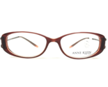 Anne Klein Eyeglasses Frames AK8039 128 Clear Burgundy Red Brown Oval 49... - $51.28