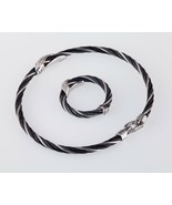 Charriol 18k Gold and Two-Tone Stainless Steel Cable Ring & Bracelet Set... - $23,383.41 MXN Charriol 18k Gold and Two-Tone Stainless Steel Cable Ring & Bracelet Set... - $23,383.41 MXN