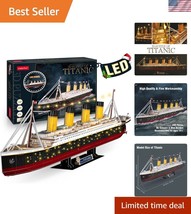 35&#39;&#39; LED Titanic 3D Puzzle - Elegant Home Decor &amp; Engaging Gift for Adults - $68.99