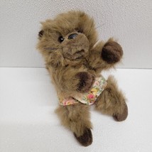 Vintage Plush Creations Inc Stuffed Animal Baby Beaver Plush In Floral D... - £26.22 GBP