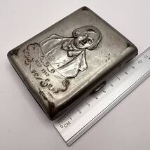 1952 Vintage Soviet Russian USSR Steel Nikel Jubilee Cigarette Case Gogol - $120.00