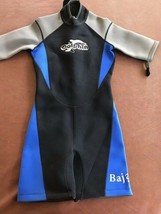 Blue Dolphin Short Sleeve Wet Suit front zipper  Sz M - £23.36 GBP