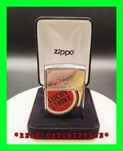 Vintage Get Lucky Lucky Strike Zippo Lighter XIII 1997 w/ Matching Inser... - $158.39