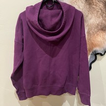 ZYIA Active Oh So Soft Cowl Funnel Neck Hoodie Sweatshirt Plum Women’s Size L - £21.49 GBP