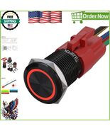 16mm Push Button Switch with 12V LED Angel Light - Momentary Operation - $315.55 MXN
