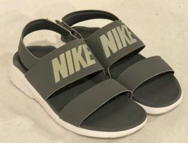 Nike Tanjun Sandal Women&#39;s Size 8 Cool Gray Adjustable Strap Casual 882694-002 - £17.20 GBP