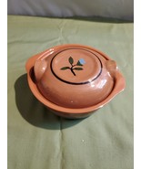 Red Stoneware Stangl Hand painted Morning Blue Bowl. 6&quot; Wide 2&quot; Deep Wit... - $31.14 CAD