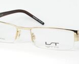 LIGHTEC 6438L EA 056 GOLD EYEGLASSES GLASSES METAL FRAME 53-19-140mm - $107.14