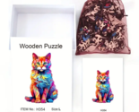 Handcrafted Wooden Cat Jigsaw Puzzle - New - Size A5 Small - $14.99