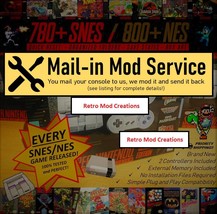 Mail-In Snes Classic Service (Full SNES/NES/Sega USA Roster) Mini Console Super  - £78.63 GBP