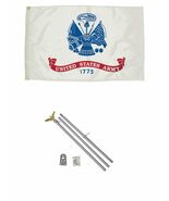 3'x5' US ARMY Polyester Flag and 6' Aluminum POLE KIT - $29.88
