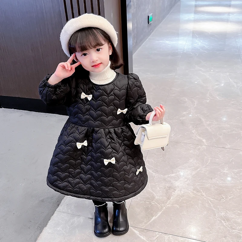 Korean Elegant Baby Girl Warm Trench Coat Ruffles Neck Autumn Winter Kids Outerw - £120.77 GBP